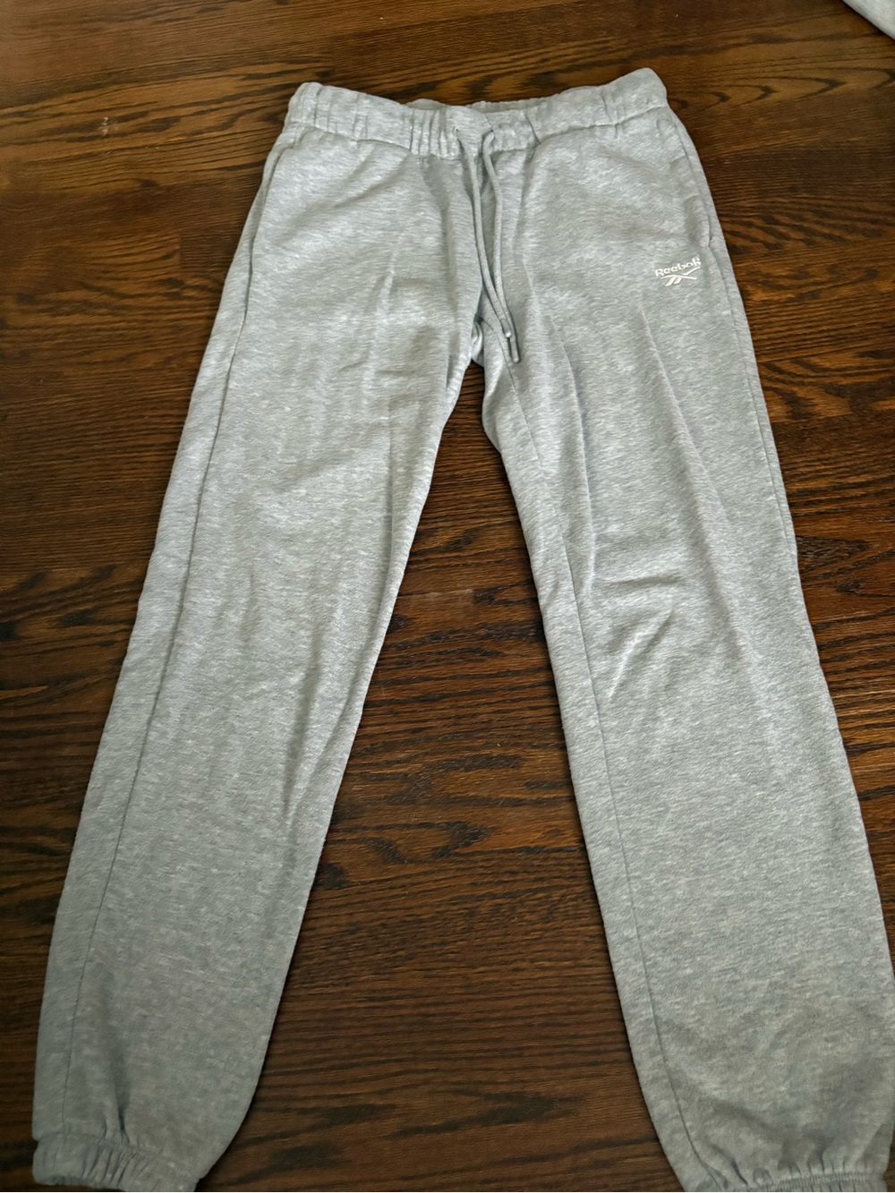 Reebok WoMen’s Heather Gray Joggers with Logo